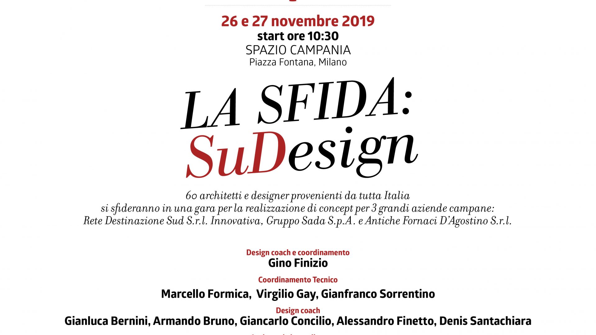 La Sfida: SuDesign. Il Gruppo Sada sostiene i giovani ed il loro talento.